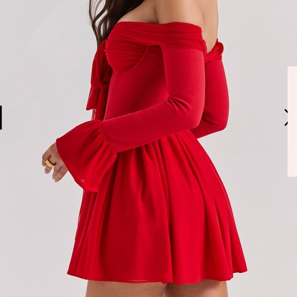 house of cb red dress ( alana ) XS - Picture 3 of 4